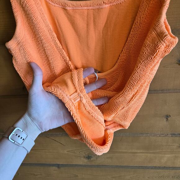 Kut & So Ribbed One Piece Swimsuit Tummy Control Scoop Back NWT L/XL High Cut - Picture 6 of 6